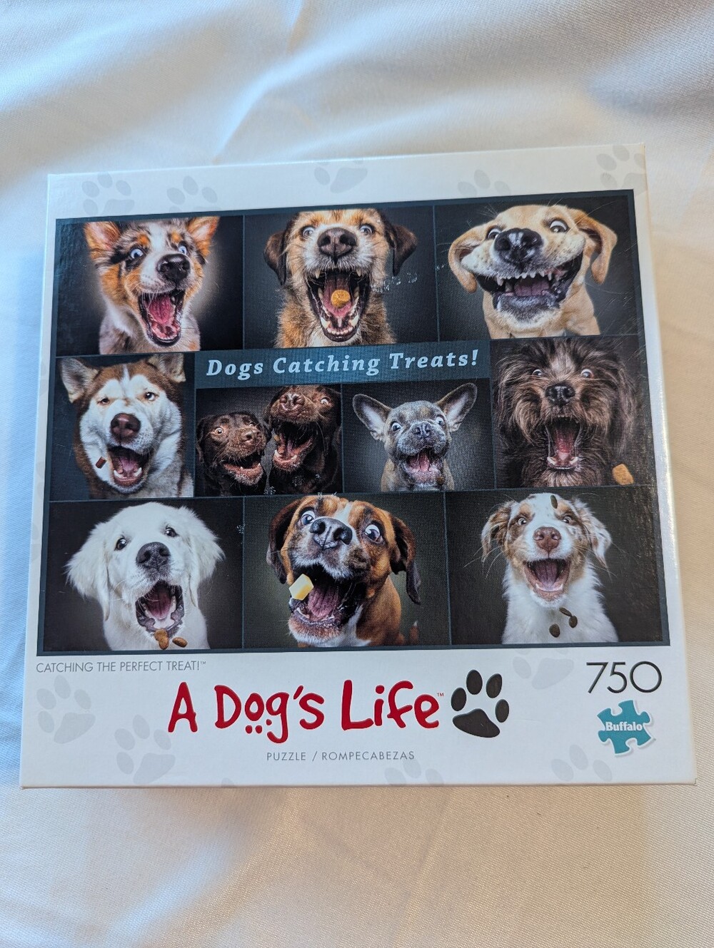 Catching The Perfect Treat A Dogs Life 750 Piece Jigsaw Puzzle By Buffalo